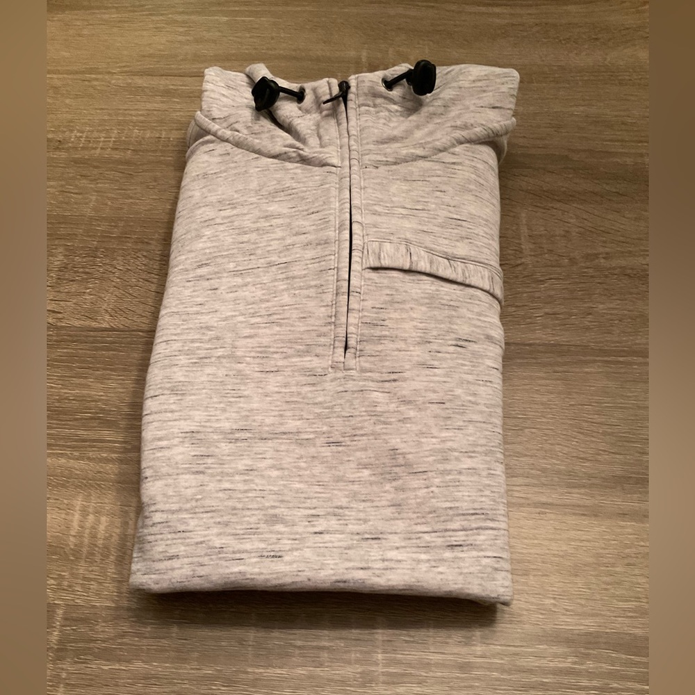 Light Gray BR 1/4 Zip Pullover, XL
